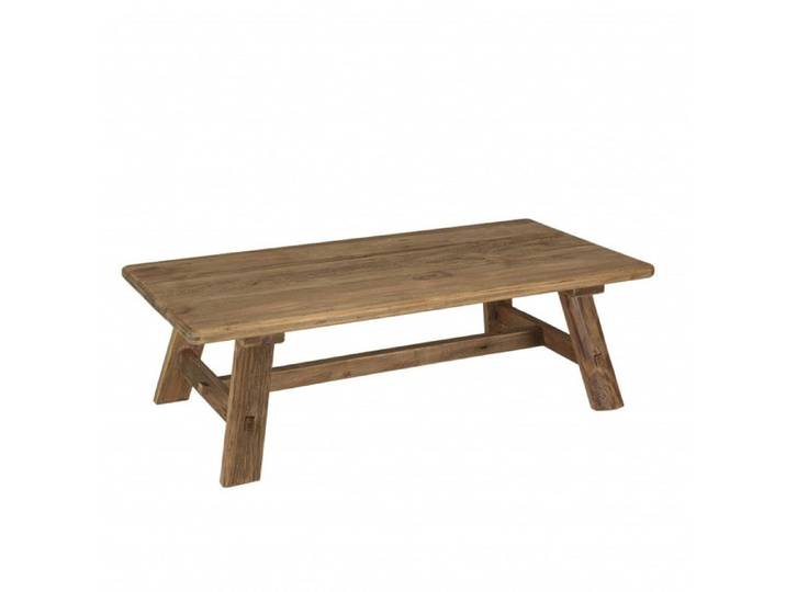 MACABANE SANDY - Table basse rectangulaire 140x70cm bois Pin recyclé SANDY