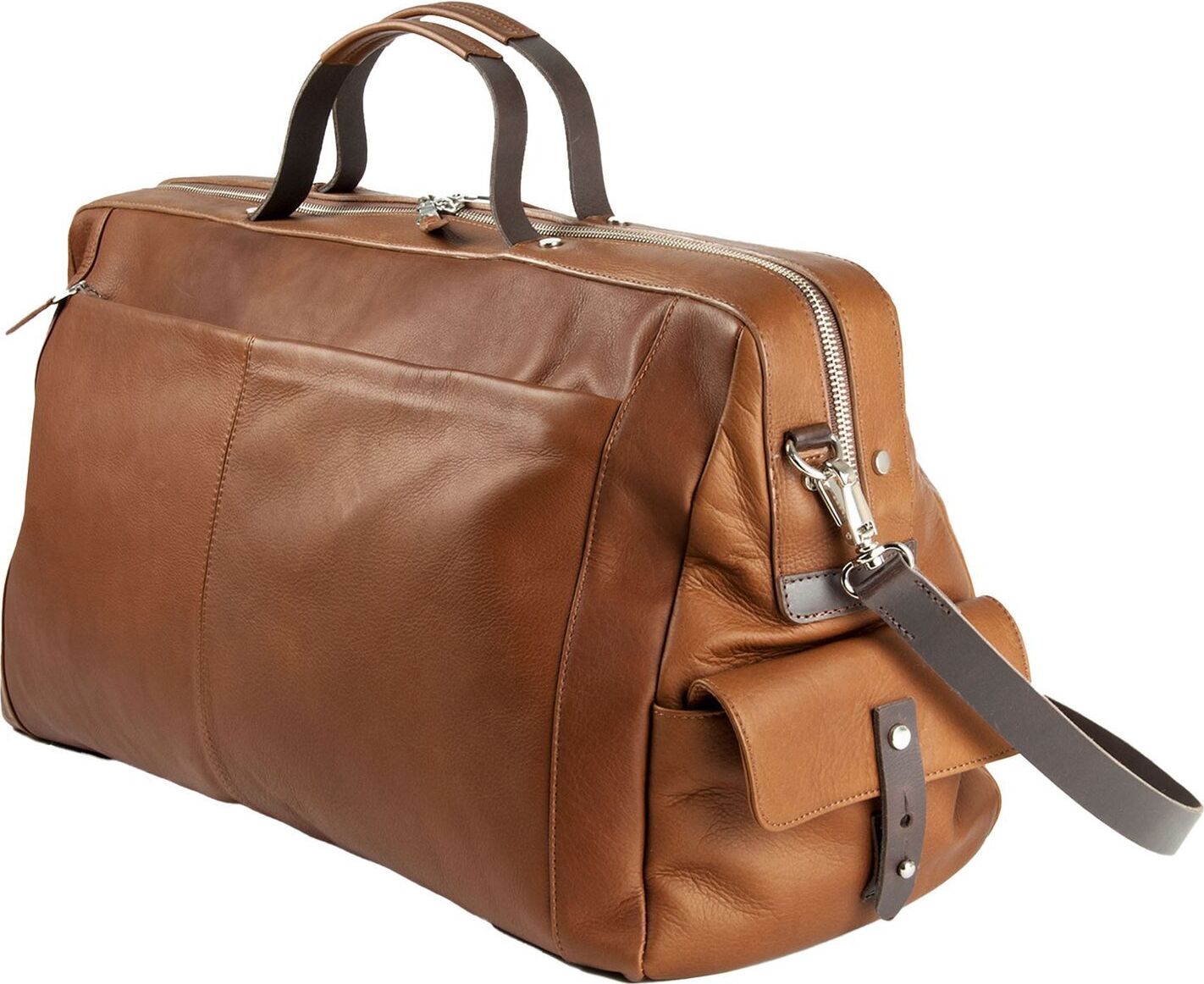 HAROLD'S Leder Reisetasche Country Framebag Travelbag Cognac hellbraun