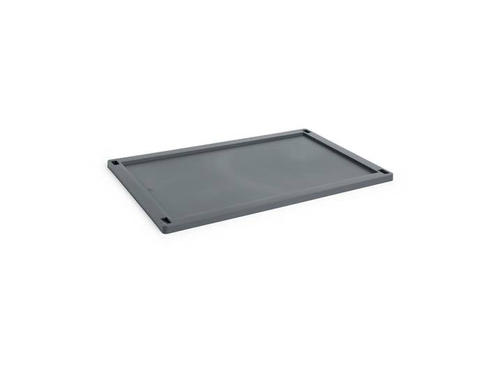 HAY Colour Crate lock plastic large Charcoal