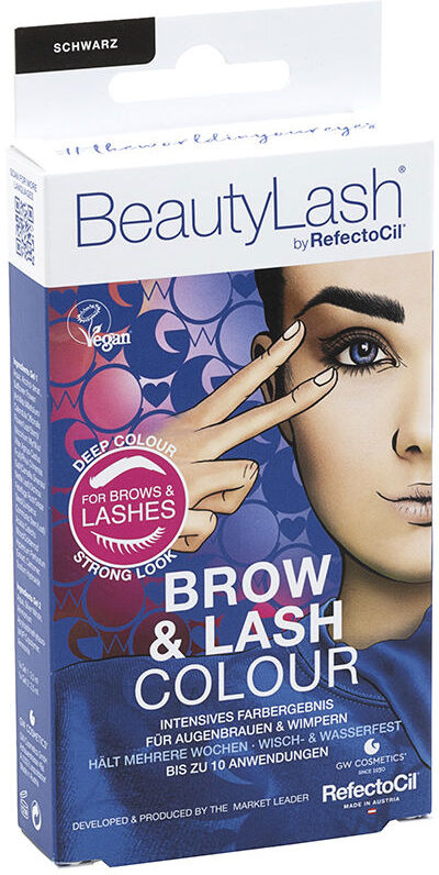 Refectocil Beautylash Brow & Lash Colour kit de teinture pour sourcils et cils #Noir 1 unité