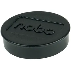 Nobo Magnet rund 38mm extra stark VE=10 Stück schwarz