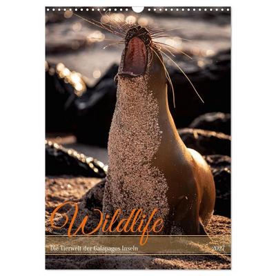 Wildlife - Die Tierwelt der Galapagos Inseln (Wandkalender 2027 DIN A3 hoch), CALVENDO Monatskalender