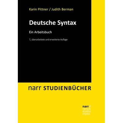 Deutsche Syntax, Taschenbuch von Karin Pittner,Judith Berman, Narr Francke Attempto, 978-3-8233-8411-3