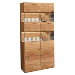 G+K Vitrine Austin Holz Braun Wildeiche