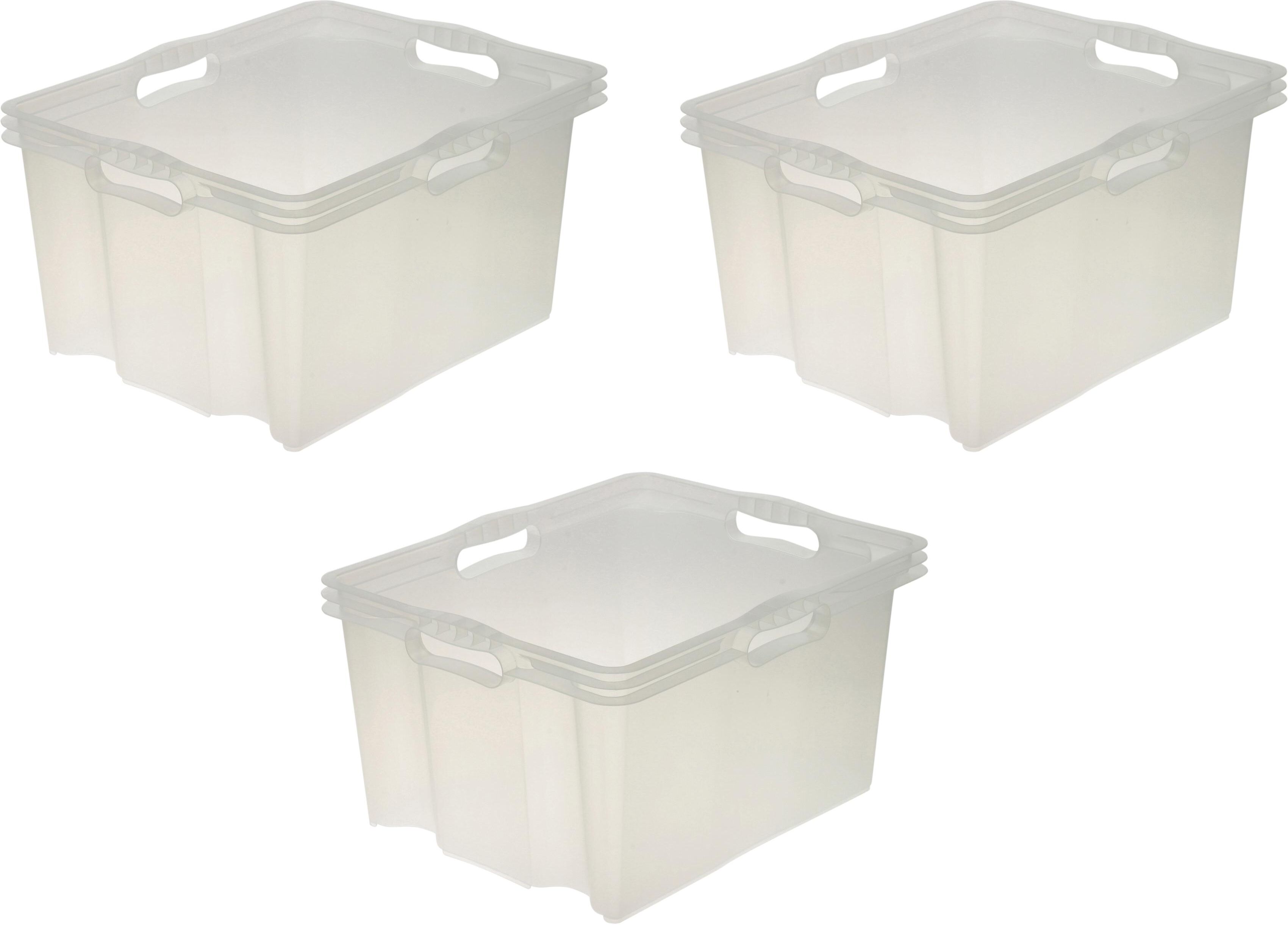 Organizer KEEEPER "franz", transparent, B:35cm H:23cm T:43cm, Kunststoff, Aufbewahrungsboxen, Organizer, Aufbewahrungsboxen xl, 24 Liter, hochwertiger Kunststoff transparent Einheitsgröße