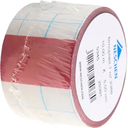 filmoplast® T, Textilgewebe-Band selbstklebend, zum Kaschieren, Verstärken und Reparieren, farbig, hohe Klebkraft, Rolle mit 10 m 5 cm | rot