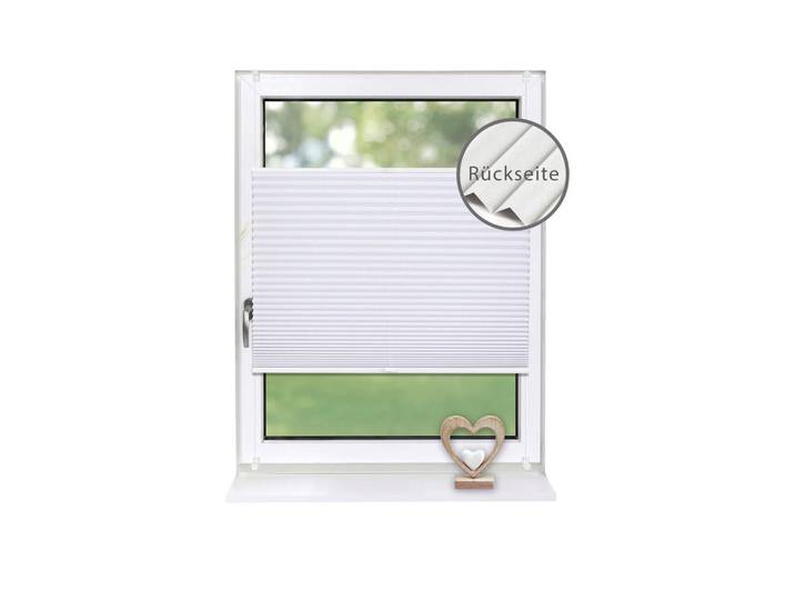 Deco-Raum Plissee Thermo Basic 85 x 210cm Klemmfix ohne Bohren, Weiß, Werkzeug/Technologie, Zylindrisch, 85x210x210 cm, Heimtextilien, Vorhänge, Plissees