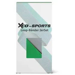 XCO® SPORTS Widerstandsbänder 2 Stärken für Muskelaufbau & Krafttraining