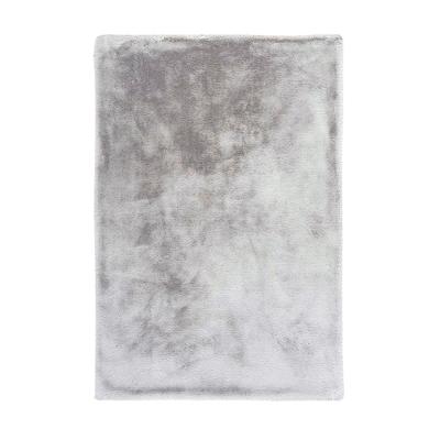 Hochflor-Teppich KAYOOM "Boundless 225", grau, B:120cm H:40mm L:170cm, Polyester, Teppiche, Hochflor, Modernes Muster, Fußbodenheizungsgeeignet, Wohnzimmer
