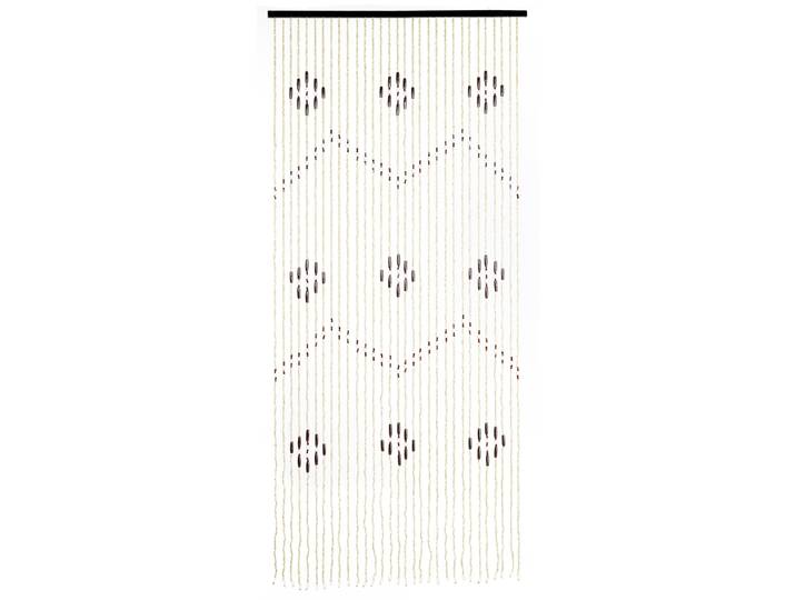 Insektenschutz-Vorhang MAXIMEX Türvorhang - Holzperlen , weiß, neutral, B:90cm H:200cm, Insektenschutzgitter, Insektenschutz-Vorhang, Insekten- und Sichtschutz aus Bambus, für Balkon oder Terrasse