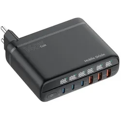Mobile Origin Reise-Ladegerät Hub PW12 (140 W, 6 Ports), USB Ladegerät, Schwarz