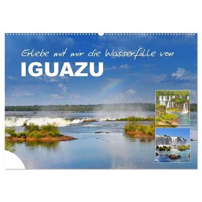 Erlebe mit mir die Wasserfälle von Iguazu (Wandkalender 2027 DIN A2 quer), CALVENDO Monatskalender