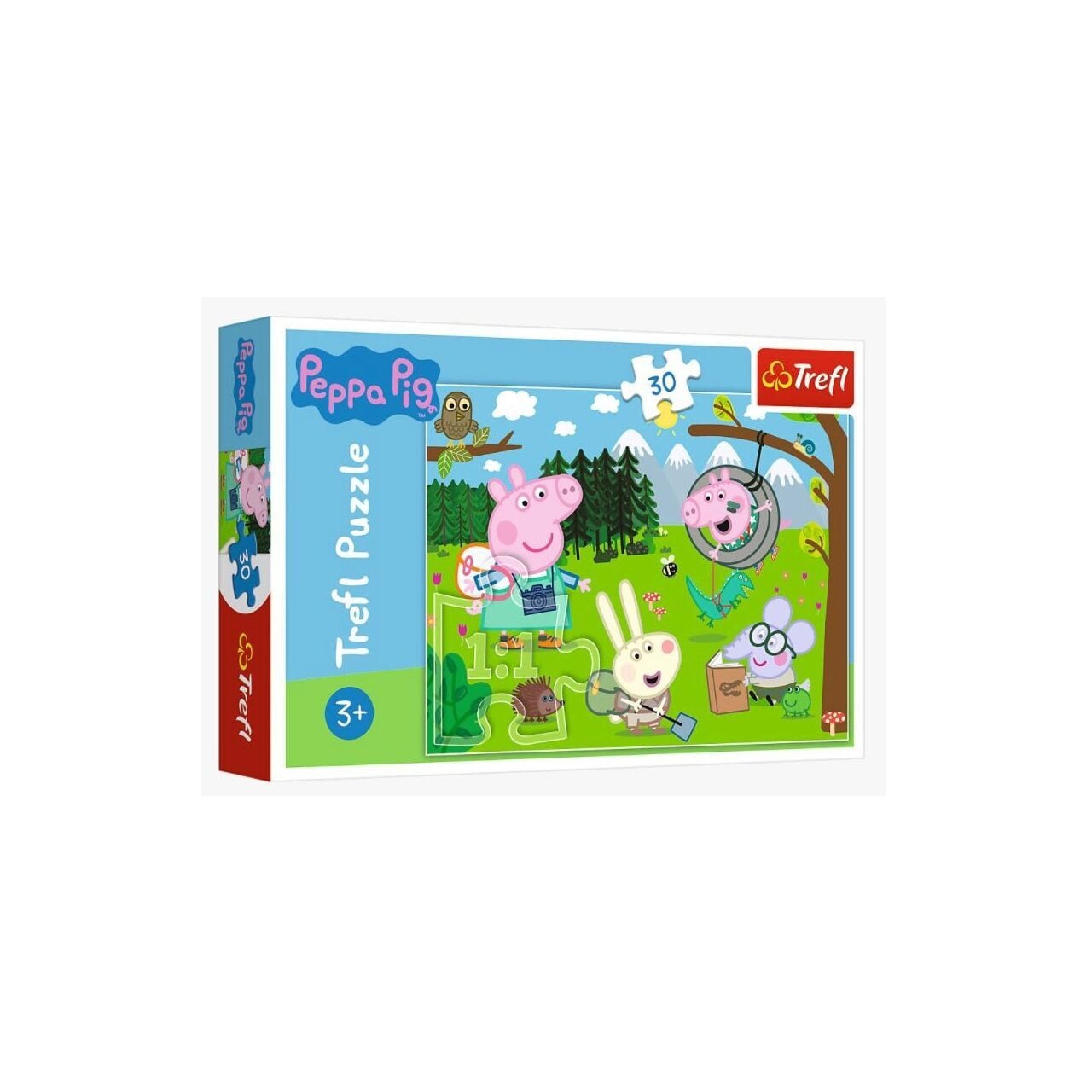 TREFL Peppa Pig Bosavontuur Puzzel, 30 stuks, Animatie, 3 jaar