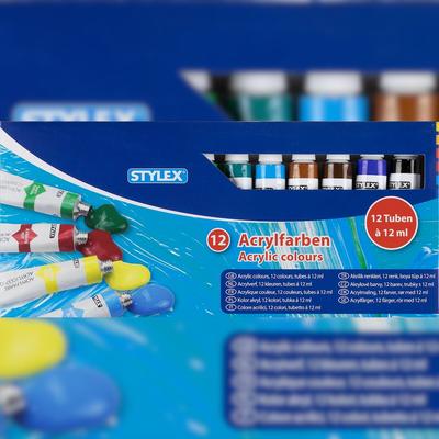 STYLEX® 28651 Acrylfarbe - 12 Tuben á 12 ml