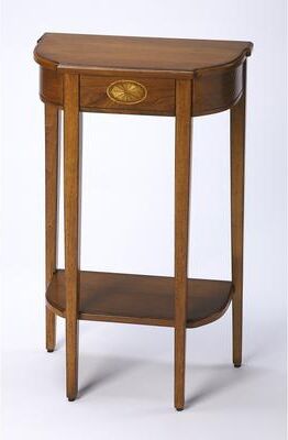 Handmade Butler Wendell Olive Ash Burl Console Table