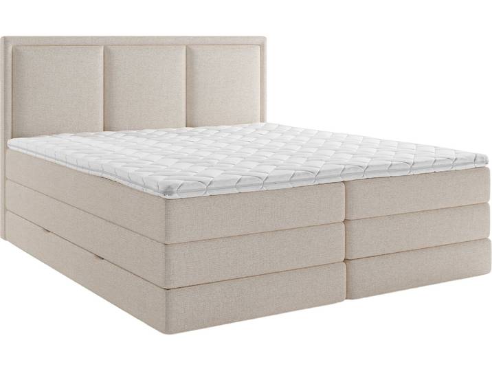 XORA Boxspringbett SWING, natur, Stoff