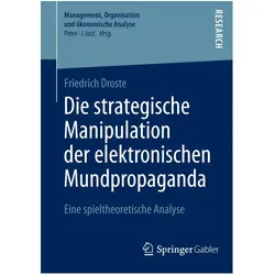 Droste:Die strategische Manipulation, Fachbücher von Friedrich Droste