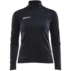 Craft, Damen, Sportshirt, Progress Halfzip Ls Tee W (XXL), Schwarz