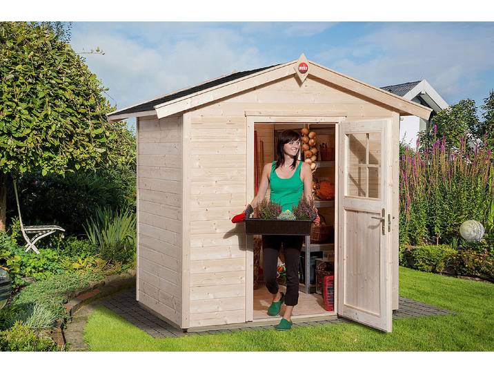 Weka Gartenhaus 223 Gr.1 21mm (154 x 205 cm), holz natur