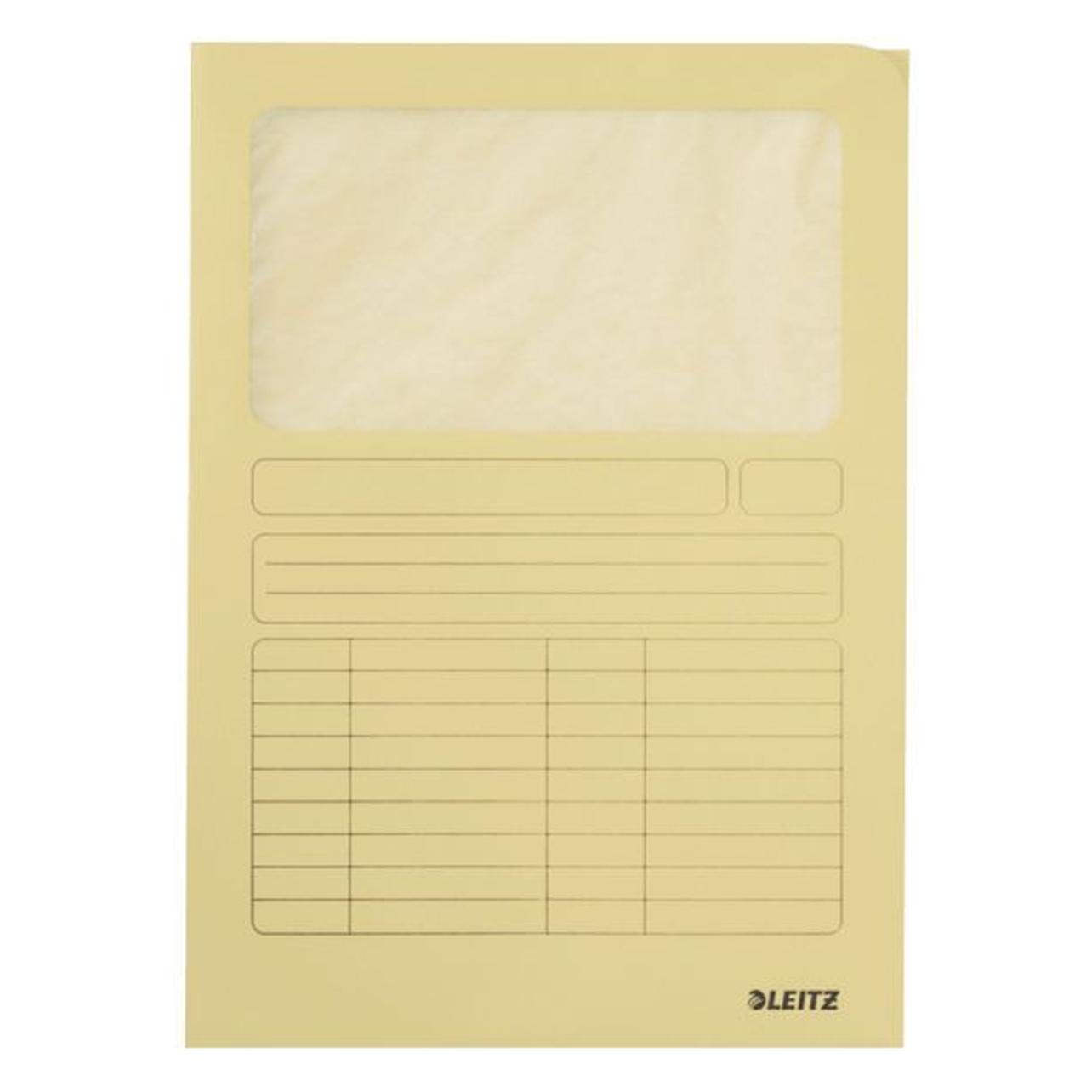 Leitz Sichtmappe A4 gelb (A4, 100x) (3950-00-15)