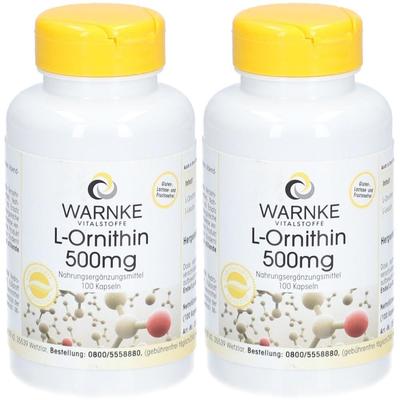 L-Ornithin 500 mg Kapseln 2x 2x100 St