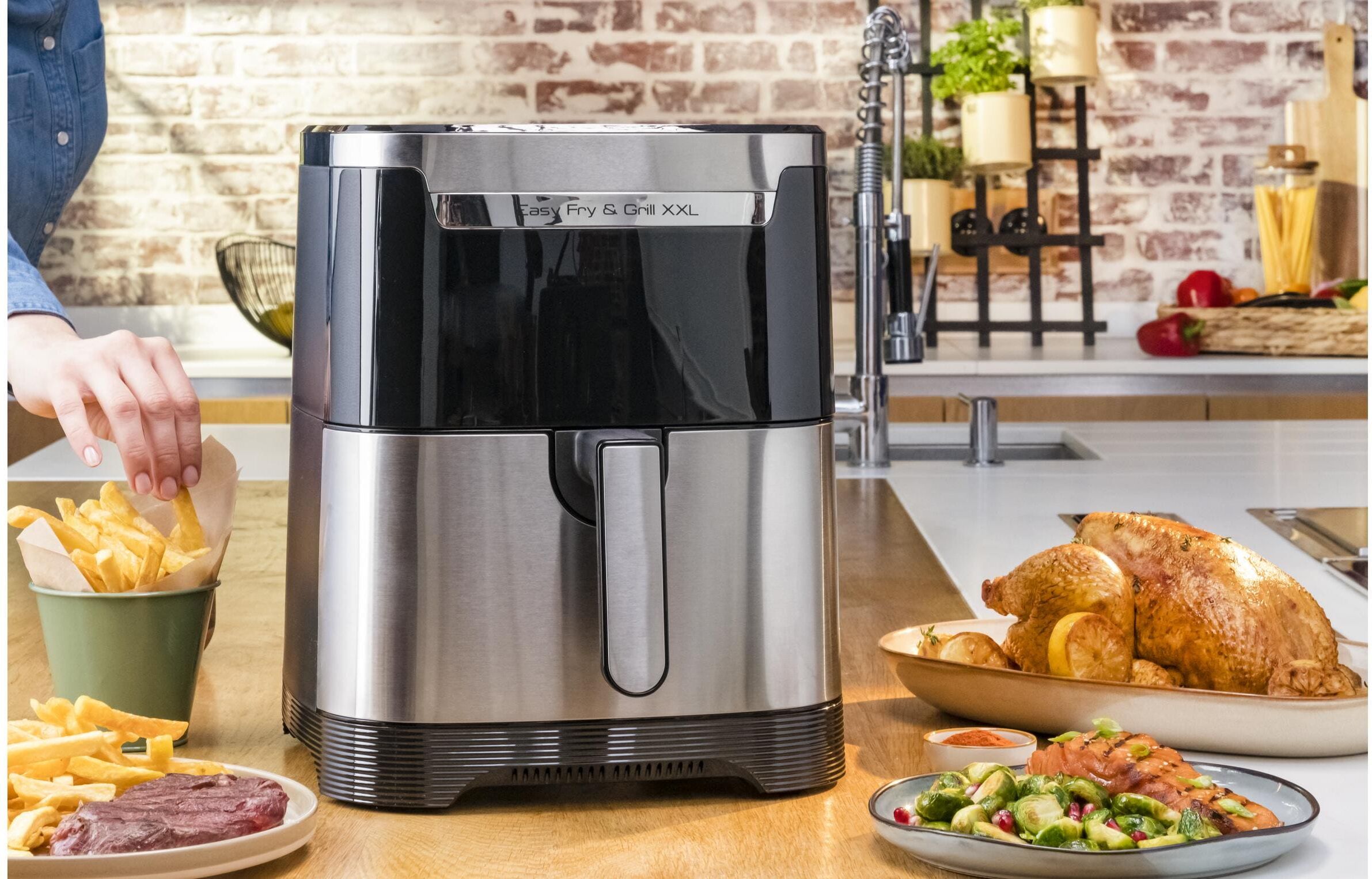 Tefal Heissluftfritteuse "Easy Fry", schwarz, Fritteusen, Heissluftfritteuse schwarz Einheitsgröße