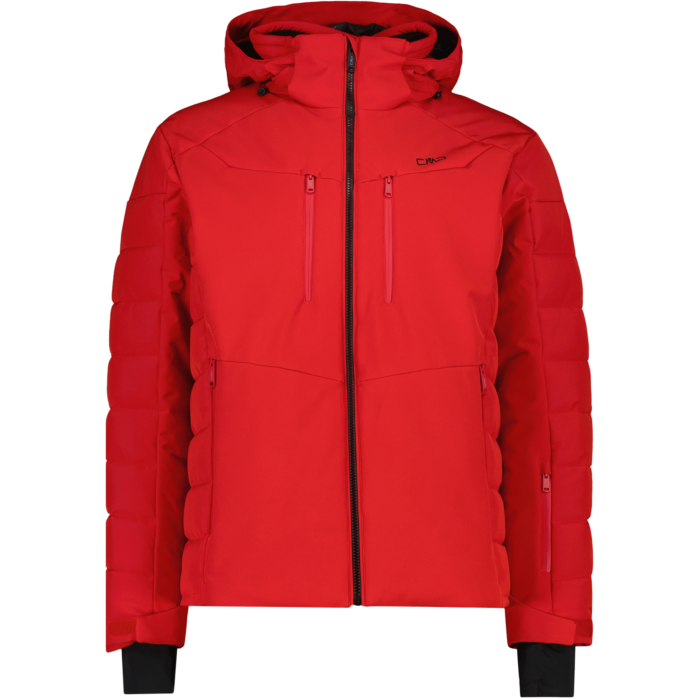 CMP Zip Herren Kunstfaserjacke rot Größe 3XL Skifahren