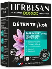 Herbesan Détente Flash Safr'Inside 30 mg 30 Unités - Boîte 30 comprimés