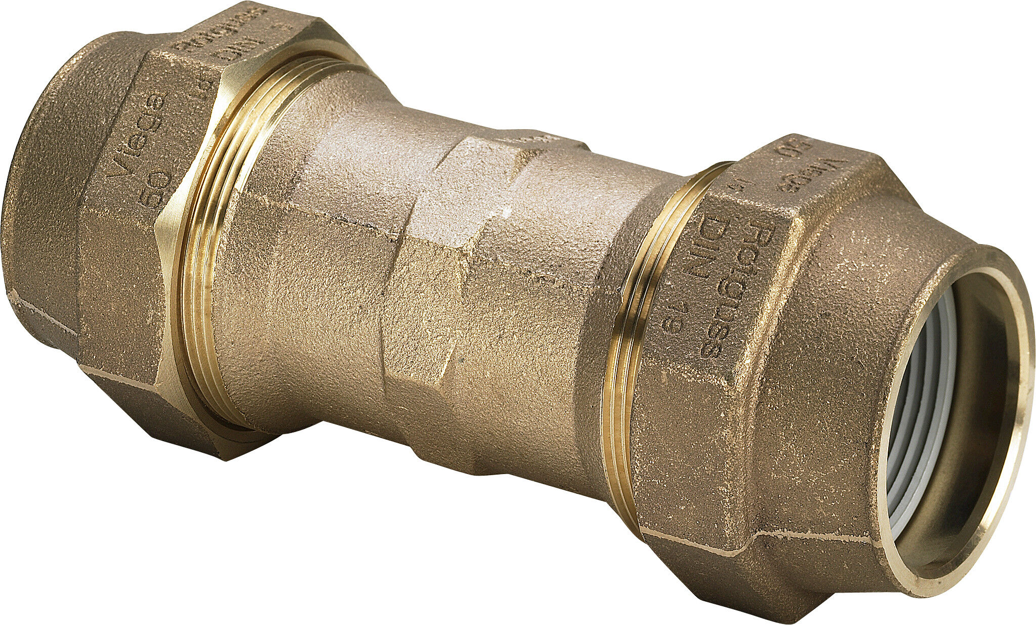 Viega accouplement match0 277543 Ø 32 mm, bronze, raccordement vissé, sans Maxiplex Viega