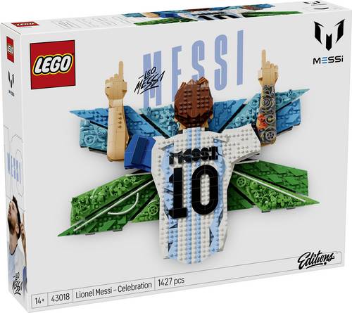 43018 LEGO Editions Lionel Messi - Torjubel 3D-Wandkunst