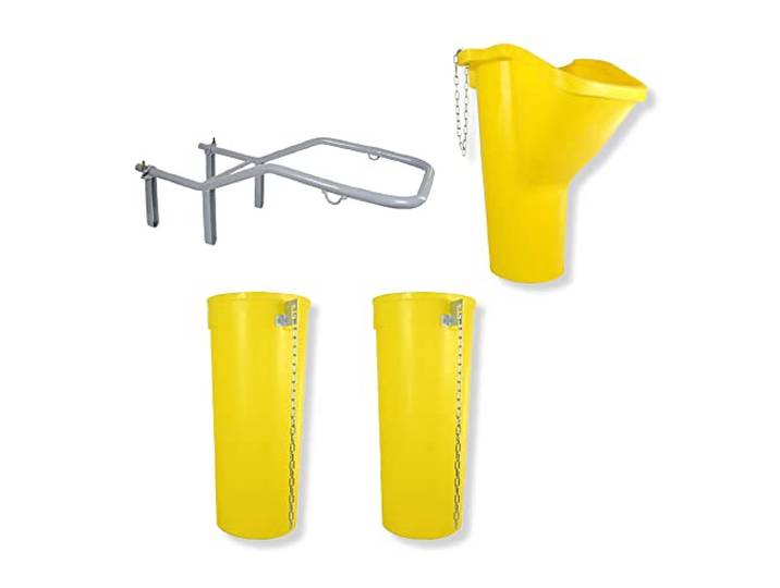 SIRL Profi Bauschuttrutsche Schuttrutsche Schuttrutschen Schuttrohr SET (3m (1x Rahmen, 1x Trichter, 2x Fallrohr))