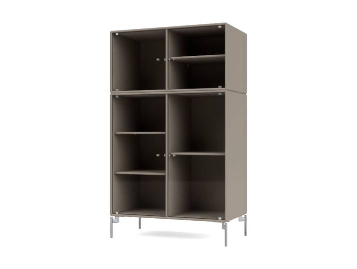 Montana Vitrine Ripple III 69,6x117,6x38 cm Truffle-pieds Chrome