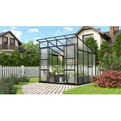 Vitavia Gewächshaus "Freya 7600",schwarz,7,6 m2
