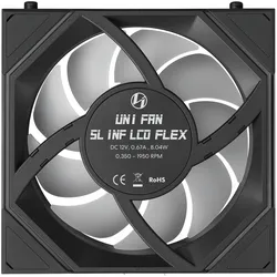 Lian-Li UNI FAN SL-INF Flex (120 mm, 3x), PC Lüfter, Schwarz