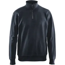 Sweatshirt mit Half-Zip "3369" - 4XL - dunkelmarine