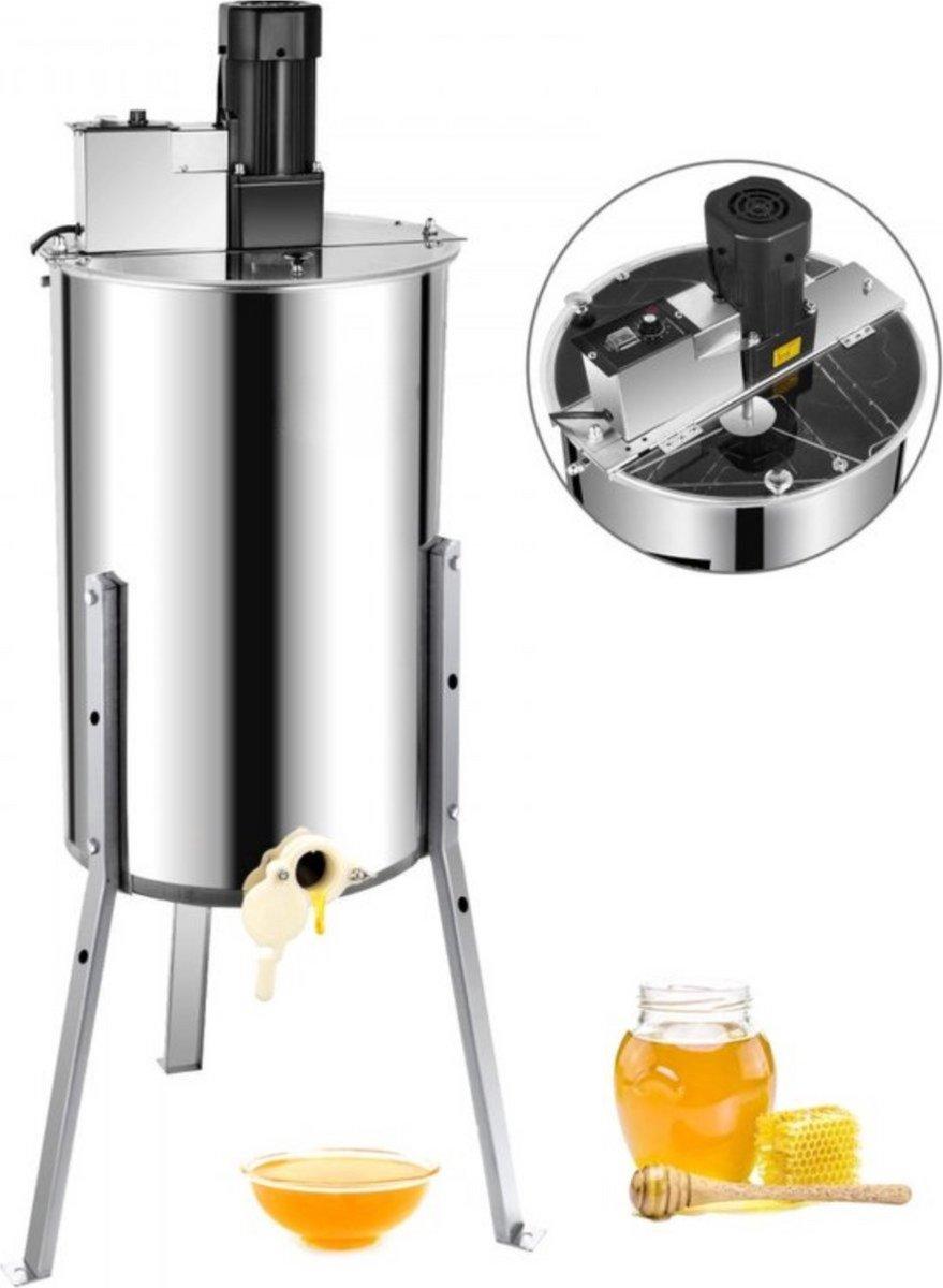Honing Extractor PRO - Elektrische Honigschleuder 3/6 Rähmchen - Handbetrieb & Edelstahl - Für Imkerei