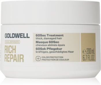 Goldwell Dualsenses Rich Repair 60Sec Treatment tratamento nutritivo profundo 200 ml. Dualsenses Rich Repair 60Sec Treatment
