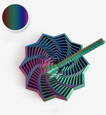 Useful Little Things 3D Printed Expanding Sensory Fidget Star multicolor