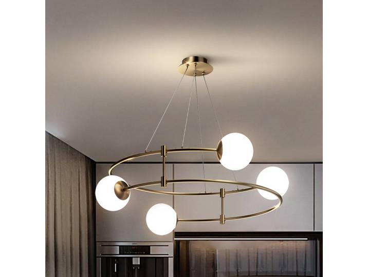 Maytoni Hängelampe Balance, dimmbar, messing / gold, für Wohn- / Esszimmer, Metall, Modern, Pendelleuchte