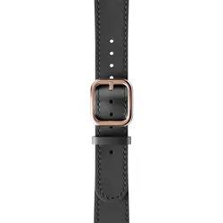 WITHINGS - STRAP - LEDER - schwarz - roségold / 18mm