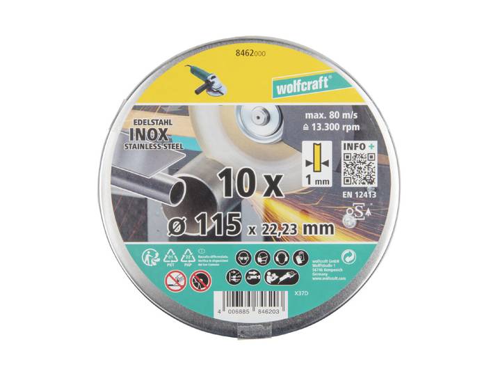 Wolfcraft Trennscheiben Inox ⌀ 11.5 cm