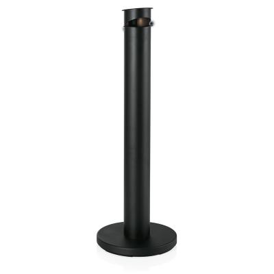 2x Durchmesser, Höhe 104 cm, Stahl, pulverbeschichtet, schwarz