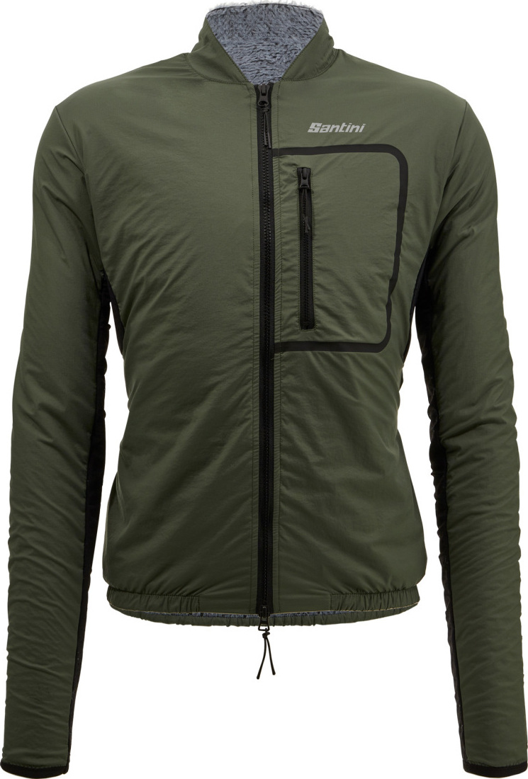SANTINI Fahrrad-Thermojacke - ALPHA TRAIL - Grün 2XL