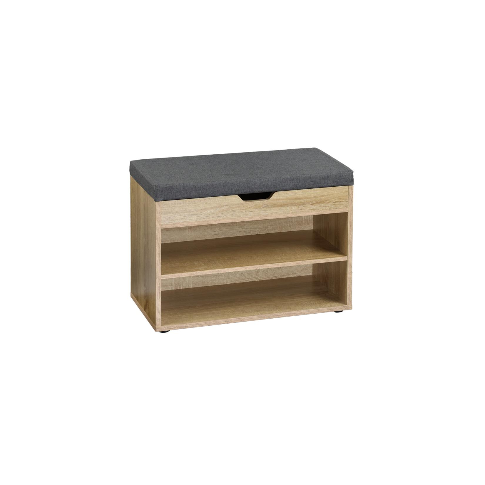 Schuhschrank mit Sitzkissen versch. Ausführungen - Holzoptik