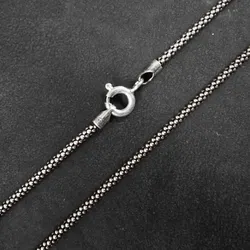 Drachensilber Halskette Fantasy Silberkette- Stärke 2mm 925 Silber diverse Längen 60cm - Silber