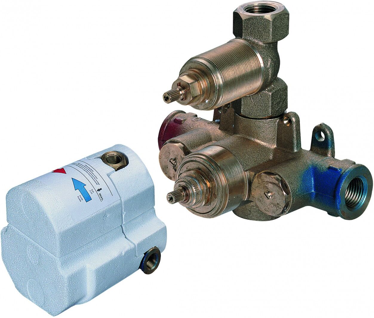 KAJA Aquadrat Thermostat Unterputz-Einbaukörper mit Absperrung  34580