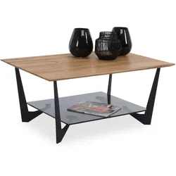 Couchtisch LEON (LBH 90x60x40 cm) - braun - LBH 90x60x40 cm