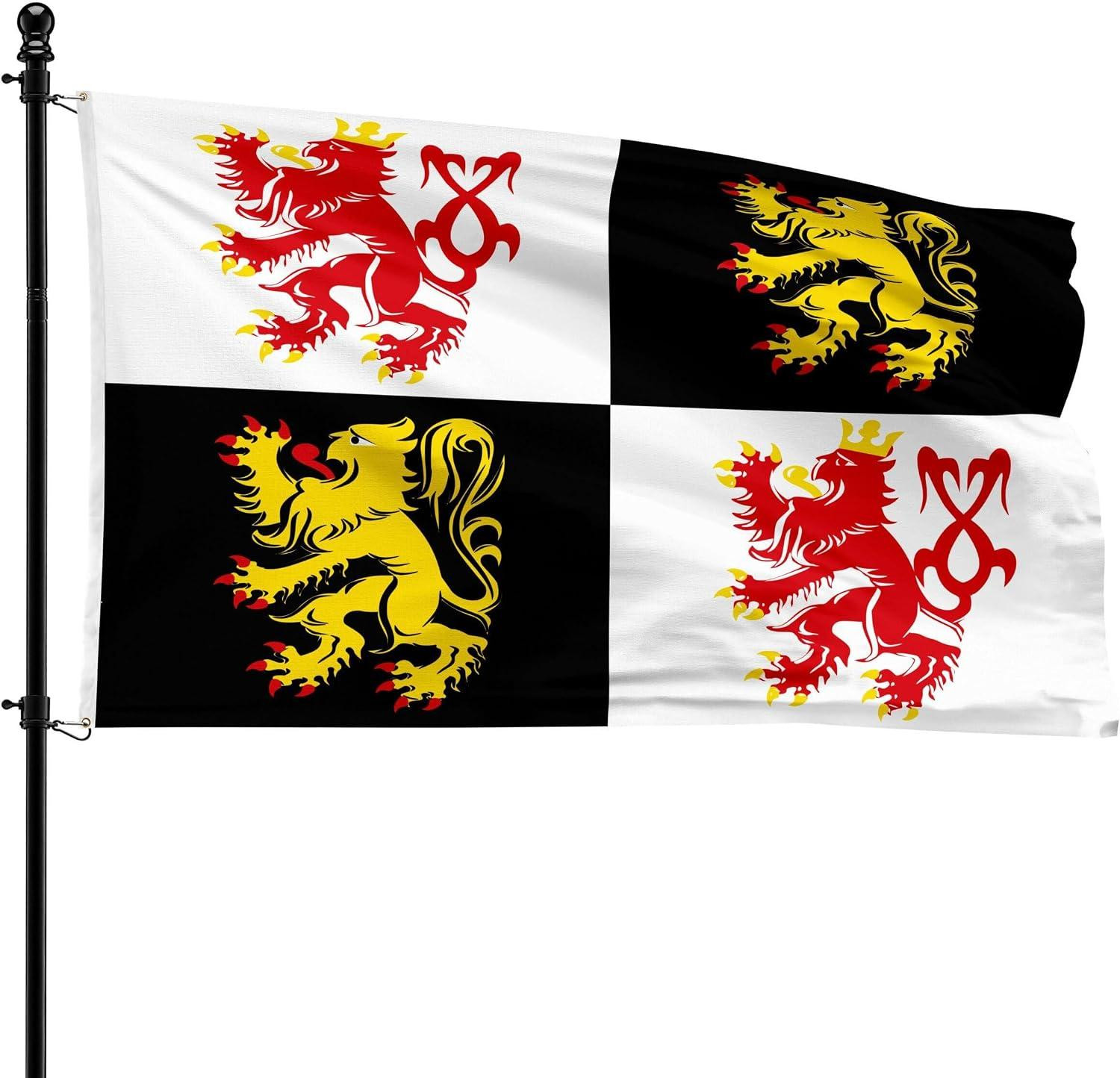 Gemeentevlag Voeren, 90 x 150 cm, polyester, geschikt voor de vlaggenmast