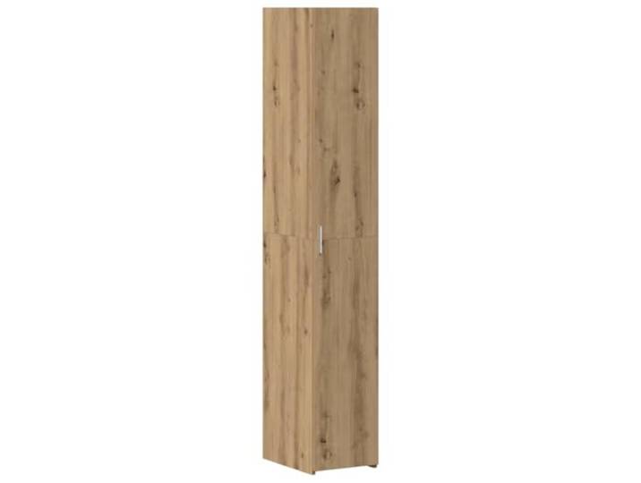 LASWWQMRF Highboard 2er Set Artisan Eiche 30x42,5x185 cm Schrank Schlanker Standregal-Schrank aus Holzwerkstoff für Wohnzimmer, Flur und Büro mit 1 Tür und viel Stauraum.