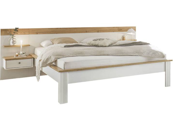 Schlafzimmer-Set OTTO HOME Westminster , weiß, B/H: 180cm x 200cm, Schlafzimmermöbel-Sets, Bett Liegefläche 180/200cm und 2 Wandpaneele